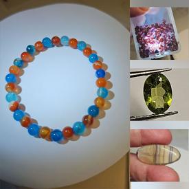 MaxSold Auction: This auction features gemstones, including Sphene, Sapphire, Lemon Jade, Ruby,  Tourmaline, Aquamarine, Garnet, Gemstone Bracelets, and much much more!