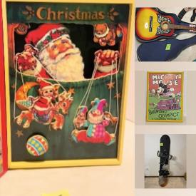 MaxSold Auction: This online auction features Boyds Bears collectibles, action figure, Cherished Teddies, vintage Pyrex, Disney collectibles, guitar, snowboard, collectible dolls, collector plates, Pendelfin collection, and much more!!