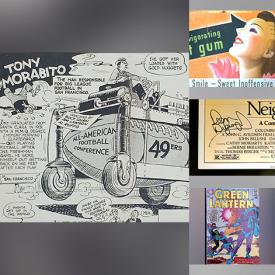 MaxSold Auction: This online auction features Erik Freyman watercolor, sports ephemera, movie posters, vintage books, vintage advertising posters, vintage Belleek, vintage belt buckles, Lladro figurine, vintage cast iron bank, comics, embroidered silk art, vintage music box, surreal photography prints, Chris Honeysett photographs, and much, much, more!!!
