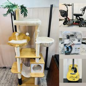 MaxSold Auction: This online auction features mobility scooter, pet products, portable AC unit, vacuums, sewing machine, art print, guitar, printer, monitor, ski boots & skis, and much more!!