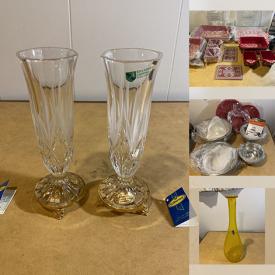 MaxSold Auction: This online auction includes Royal Doulton and other china, kitchenware, small kitchen appliances, cookbooks, linens, seasonal decor, baskets, crystalware, glassware, cleaning items and more!