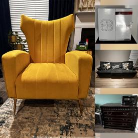 MaxSold Auction: This online auction includes dining chairs, counter stools, wingback chair, oversized chair, desk, sleeper sofa, file cabinet and other furniture, solar panel power, seasonal decor, garage door opener, printer, wall decor, vases and more!