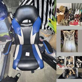 MaxSold Auction: This online auction features gaming chair, fabric, barware, women’s clothing, shoes & hats, theater costumes, and more!