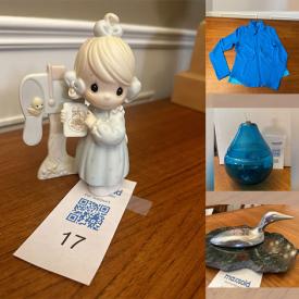 MaxSold Auction: This online auction features Ikea hangers, canvas wall art, vintage Avon fashion figures, pet products, eyeglasses, Precious Moments, collector plates, art glass, vintage Hoselton sculpture,  Avon cologne bottles, puzzles, wigs, vintage Avon vanity jars, women’s clothing & shoes, men’s clothing, vintage jewellery, and much more!!
