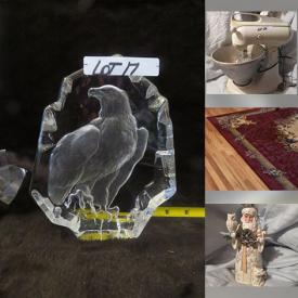 MaxSold Auction: This online auction features new area rugs & runners, storage bins, small kitchen appliances, Jin Shore figurines, art glass, David Winter cottages, cookie jars, Liberty Falls houses, John Perry figurine, Royal Doulton figurines, and much, much, more!!!