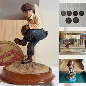 MaxSold Auction: This online auction features banknotes, coins, antique brass religious icons, Chinese watercolours, Lawren Harris recreated paintings, Tom Thomson print, Maud Lewis prints, Timeless Treasures figurines, Disney collectibles, NIB Barbie, and much more!!!