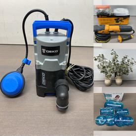 MaxSold Auction: This online auction includes a humidifier, lamps, electronics, slipcovers, massage tools, chargers, LED lights, remote control drone, phone cases, plants vinyl records, sport camera accessory kit, electric balloon pumps, webcam, circular saw, heating pad and more!