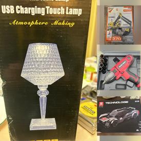 MaxSold Auction: This online auction features NIB Hex Bug toys, toys, fitness gear, 3D puzzle, small kitchen appliances, Casio keyboard, power & hand tools, NIB natural energy lamp, pressure washer, and more!