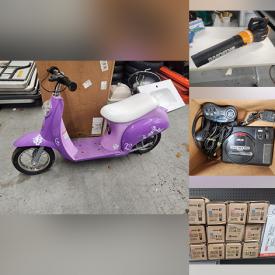 MaxSold Auction: This Charity/Fundraising online auction features Razor moped, video game consoles & accessories, stereo components, drone, power tools, DVDs, speakers, printers, computer components, photo printer, sewing machine, small kitchen appliances, beauty appliances, Craftsman toolbox, antique books, NIB lighting fixtures, dehumidifiers, office supplies, currency, costume jewelry, yard tools, trail tent, antique stove, and much, much, more!!!