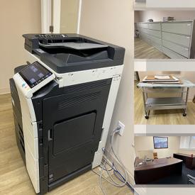 MaxSold Auction: This online auction includes file cabinets, desks, tables, copier, credenza, wall art, office supplies and more!