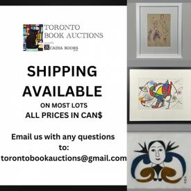 MaxSold Auction: This online auction includes art books, travel books, artillery books, posters, lithographs, etchings and more!