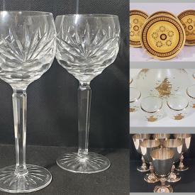 MaxSold Auction: This online auction includes clothing, accessories, bags, Herend and other china, puzzles, books, music box, vintage ornaments, ginger jar, fragrance diffusers, kitchenware, Depression glass, Fenton glass, hangers, seasonal decor, cut crystal, MCM glassware and much more!