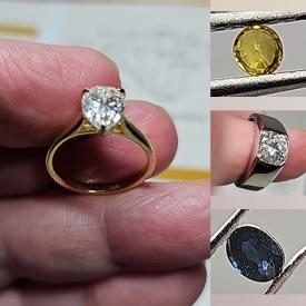 MaxSold Auction: This online auction features gemstone bracelets, Moissanite jewelry,  and loose gemstones such as sapphires, topaz, opals, rubies, zircon, morganite, tourmaline, garnet, carnelian, and much more!!