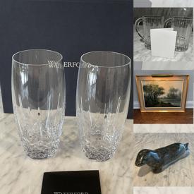 MaxSold Auction: This online auction includes wall art, cutlery, lawn and garden pump sprayers, Pilsner glasses, Cristal D’arques wine glasses, Johnson Brothers dishware, kitchenware, accessories, Inuit carvings and more!