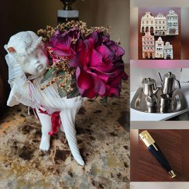 MaxSold Auction: This online auction features vintage cherub sculpture & dishes, swan planters, soapstone carvings, miniature buildings, Koren mini masks, Stuart Oldale print, vintage portable ashtray, vintage lighters, sunburst mirror, and much more!!\n