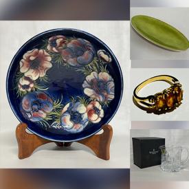 MaxSold Auction: This online auction includes vintage Aynsley and other china, figurines, jewelry, accessories, sunglasses, compacts, sterling silver items, vintage camera, crystalware, art glass, vintage clay teapots and more!