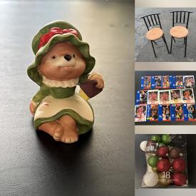 MaxSold Auction: This online auction includes small kitchen appliances, tools, hardware, snorkel mask case, vinyl records, Hot Wheels and other toys, figurines, Bavaria plates, trading cards, seasonal decor, magnetic board and more!