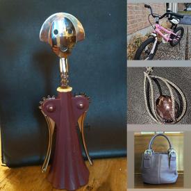 MaxSold Auction: This online auction includes jewelry, accessories, kids bikes and accessories, clothing, kitchenware, bags, sit to stand workstation, hedge trimmers, Worx leaf blower, snow shovels, Bobby Tkachuk bobblehead, Murano glass and more!