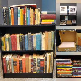 MaxSold Auction: This online auction features craft books, children’s books, youth books, antique books, novels, DVDs, coffee table books, office supplies, hand tools, new storage ottomans, and much more!!