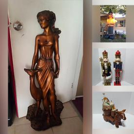 MaxSold Auction: This online auction features Thanksgiving inflatables, games, steins, silver & costume jewelry, watches, duck decoys, art pottery, sports trading cards, pet products, DVDs, puzzles, CDs, toys, pet products, Star Wars collectibles, child tea set, novelty teapot, comics, portable AC unit, Madame Alexander collection, nutcrackers, small kitchen appliances, decorative plates, and more!