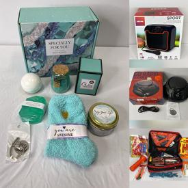 MaxSold Auction: This online auction includes a ultrasound voice outdoor repeller, linens, hair topper, massage tool, speakers, pet items, Hot Wheels and other toys, wireless clip fan, Boombox, tripod, beauty tools, rear view camera, VR glasses, water timer, electronics, blood pressure monitor, moisture meter, acrylic frames and more!