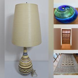 MaxSold Auction: This online auction features sleigh beds, teak furniture, vinyl records, art books, art glass, Evesham dishes, area rugs, stereo components, toys, art pottery, decanters, cameras, outerwear, vintage jewelry, accordion, coins, bank notes, vintage books, watches, BBQ grill, bikes, vintage clothing, sewing machine, patio set, office supplies, soapstones, and much, much, more!!!