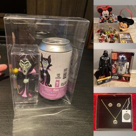 MaxSold Auction: This online auction features comics, vinyl records, Disney Funko soda figures, Pokemon collectibles, children’s books, vintage Disney collectibles, Star Wars collectibles, costume jewelry, Swarovski jewelry, and much, much, more!!!\n