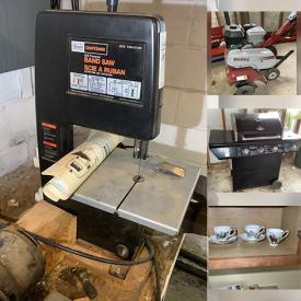 MaxSold Auction: This online auction features oil lamps, vinyl records, camping gear, sewing machine, chest freezer, pressure washer, dehumidifier, power & hand tools, toolboxes, painting supplies, air tools, yard tools, lawnmowers, tiller, BBQ grill, and much more!!