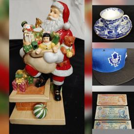 MaxSold Auction: This online auction features vintage sterling silver jewellery, coins, vintage currency, vintage Christmas ornaments, Royal Doulton figurine, Belleek pieces, Roseville vases, art glass, Precious Moments, and much more!!