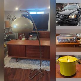 MaxSold Auction: This online auction includes a 2011 Volvo, Bose sound dock and other electronics, MCM chairs, wall art, vinyl records, snowblower, toys, clothing, accessories, MCM servingware, lamps, tools, hardware, mobility aids and much more!