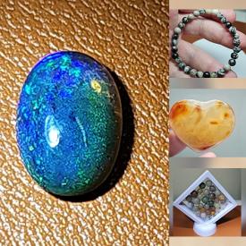 MaxSold Auction: This online auction features gemstone jewelry, gem art, and loose gemstones such as sapphires, opals, citrines, aquamarines, amethysts, garnets, topaz, moonstones, obsidians, and much more!!