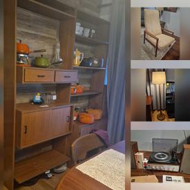 MaxSold Auction: This online auction features small kitchen appliances, air purifier, stereo components, Hess vehicle, art glass, vintage Pyrex, teak furniture, milk glass, Le Creuset, electric fireplaces, floor lamps, Dyson vacuums, sewing machine, NIB soccer table, TV, art papyrus, lava vase, area rug & runner, and more!