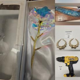 MaxSold Auction: This online auction includes jewelry, accessories, walnut tray, tools, Forever rose and more!