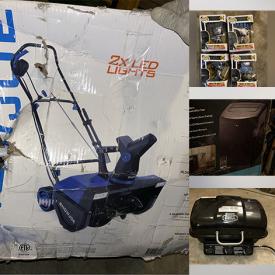 MaxSold Auction: This online auction features Pop! collection, binocular, bins, power & hand tools, yard tools, toys, portable AC units, shoes, snow blower, small kitchen appliances, printer, hoverboards, puzzles, ceiling fan, costume jewelry, video games, clothing, fishing gear, and much more!!