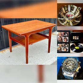 MaxSold Auction: This online auction features teak table, watches, sterling silver jewelry, coins, area rug, vinyl records, teacup/saucer sets, video game console & games, perfume bottles, antique ashtray, vintage Commodore, art glass, glass doorknobs, Blue Mountain Pottery,  Pokemon cards, and much, much, more!!!