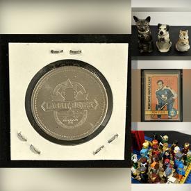 MaxSold Auction: This online auction features coins, banknotes, marbles, novelty teapots, toys, puzzles, Thomas the Train, sports trading cards, guitars, Pokemon cards, mini slot machine, game, Legos, skates, video game systems & games, and much, much, more!!!