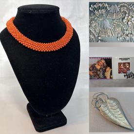 MaxSold Auction: This online auction features vintage jadeite, vintage cloisonne, art glass, teacup/saucer sets, MCM Hall teapot, vintage wristwatch, jade carving, Art Deco figurine, vintage lighters, silver jewelry, vintage Chinese dragon pipes, jade bangles, vinyl records, and much, much, more!!!