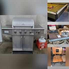 MaxSold Auction: This online auction features BBQ grill, yard art, Longaberger baskets. light-up Christmas village, yard tools, patio furniture, Dixie Shangri-la cabinet, pet products, chest freezer, mini fridge, cedar chest, TV, office supplies, Carnival glass, small kitchen appliances, vintage books, window AC units, insulators, vintage pool table, futon, painting & plumbing supplies, power & hand tools, and much, much, more!!!