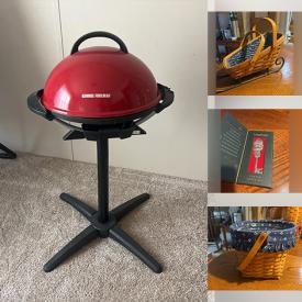 MaxSold Auction: This online auction features exercise equipment, Ray Ellis prints, bedroom furniture, Byers Choice carolers, area rug, Temptations china, Longaberger baskets, pewter Santa keys, and much more!!