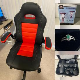 MaxSold Auction: This online auction features massagers, induction cooktops, solar lights, gaming chair, vacuum cleaners, silver jewelry, men’s & women’s t-shirts, vintage jewelry & watches, bar stool, and more!