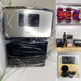 MaxSold Auction: This online auction features home theatre projectors, Bluetooth speakers, DVD players, karaoke system, phone accessories, computer accessories, smart watches, earbuds, RC vehicles, car accessories, ice machine, LED grow light, toys, beauty appliances, NIB pressure washer, NIB steam cleaner, and much, much, more!!!