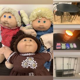 MaxSold Auction: This online auction features Cabbage Patch dolls & clothes, wicker doll furniture, new beauty appliance, small kitchen appliance, bistro table & chairs, S & P shakers, and more!