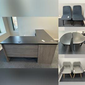 MaxSold Auction: This Business Downsizing Online Auction features conference table, boardroom chairs, nesting tables, office supplies, executive desks, computer monitors, small kitchen appliances, bookcase, office chairs, standing desk convertor, and more!!