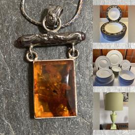 MaxSold Auction: This online auction features vintage silver jewelry, vintage Pyrex, vintage Baribocraft bowls, vintage glass buttons, embroidery floss, art pottery, art glass, metal art, women’s clothing & shoes, and more!