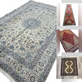 MaxSold Auction: This online auction features handmade Persian area rugs & runners, some vintage rugs.