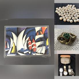 MaxSold Auction: This Charity/Fundraising Online Auction features fishing gear, art pottery, art glass, cloisonne trinket boxes, vintage pens, Tender Leaf Tea figurines, vintage calligraphy set, milk glass, comics, Blue Mountain pottery, perfume bottles, jewelry, Lobby cards, dollhouse furniture, and much, much, more!!!