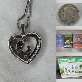 MaxSold Auction: This online auction features silver jewelry, gemstone jewelry, costume jewelry, coins, sunglasses, video game console, and more!