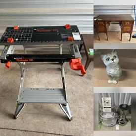 MaxSold Auction: This online auction features vintage desk, antique dresser/mirror, worktable, power tools, transfer chair, printer, metal wall art, Bossons, decorative plates, small kitchen appliances, The Royals collectibles, art pottery, teacup/saucer sets, silver jewelry, and more!!