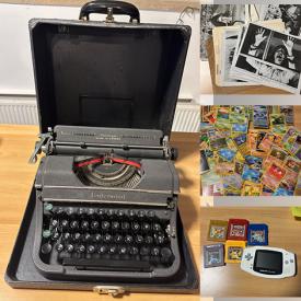 MaxSold Auction: This online auction includes clothing, accessories, toys, books, vintage Singer sewing machine, vinyl records, electronics, comic books, vintage Nokia phones, silverware, CDs, Pokemon card, Toronto Blue Jays pennant, press kits and much more!