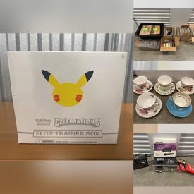 MaxSold Auction: This online auction features coins, Pokemon cards & collectibles, video games, men’s & women’s clothing, printers, power & hand tools, comics, tires, fishing gear, vinyl records, teacup/saucer sets, art supplies, yard tools, LED strip lights, new batteries, and more!!